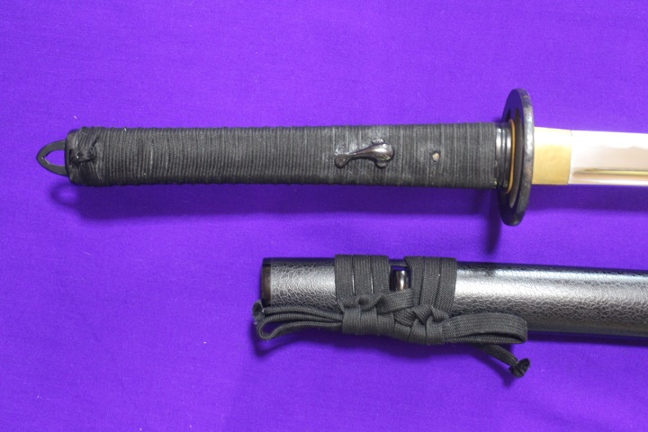 高級模造刀 宮本武蔵拵え 黒柄 海鼠透し鍔 高級模造刀 宮本武蔵拵え 黒柄 海鼠透し鍔 その他