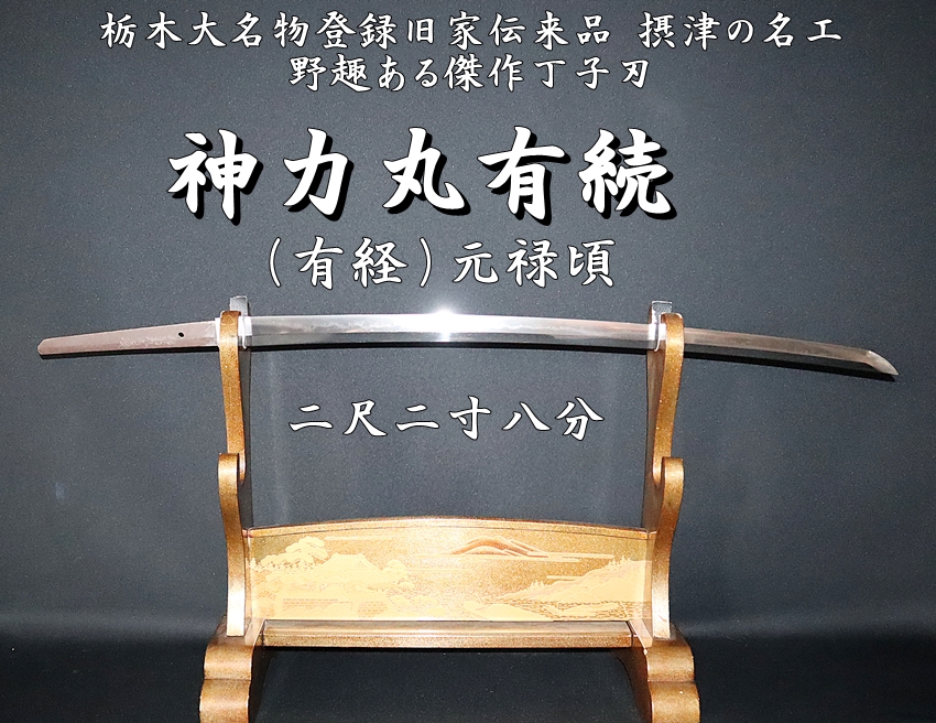 ⭐️栃木大名物登録旧家伝来品⭐️摂津の名工 神力丸有続（有経