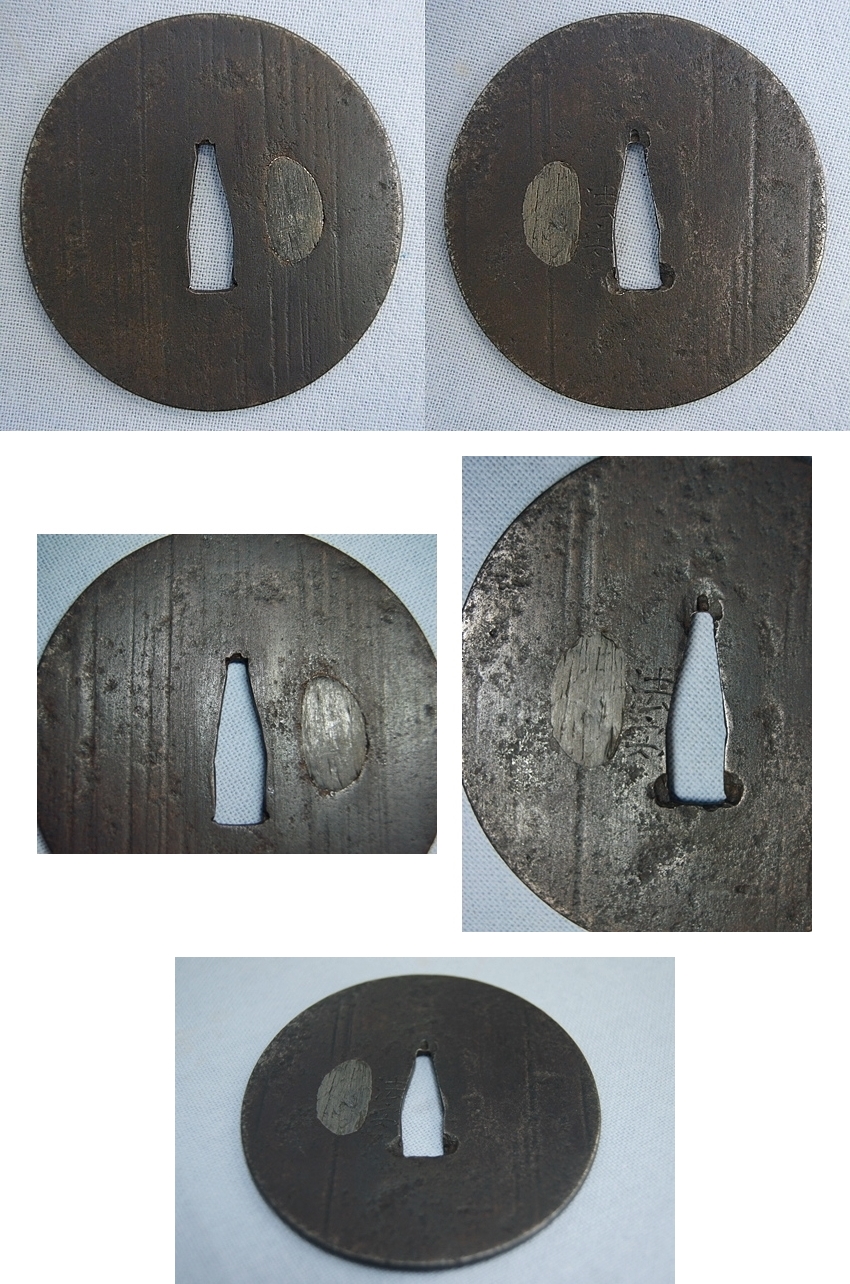 HFD2020 ★認定書付★ 日本刀 阿弥陀 鑢鐔 銘加賀寄 鍔 つば HFD2020 ☆認定書付☆ 日本刀 阿弥陀 鑢鐔 銘加賀寄 鍔 つば